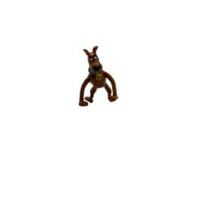 Scooby-Doo PVC Action Figure Miniature Toy Brown Dog Teal Collar SD Tag Collect
